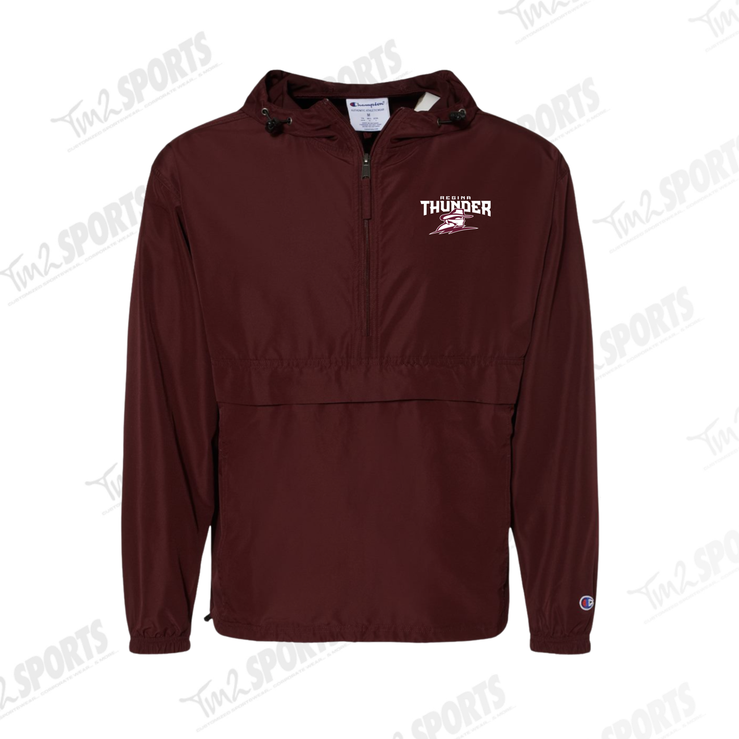 26RTFAN - Unisex Packable Anorak Jacket- Maroon