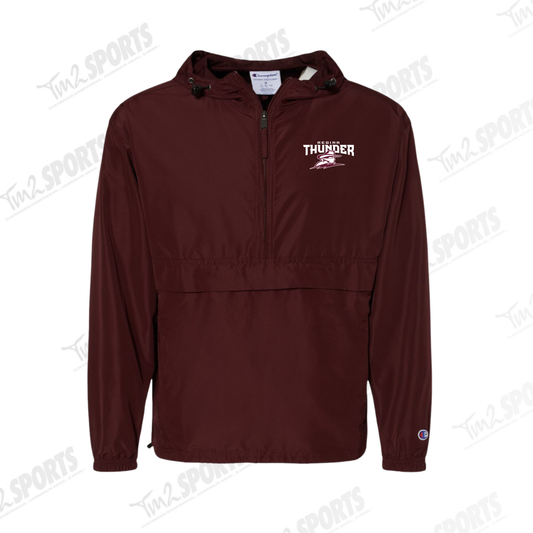 26RTFAN - Unisex Packable Anorak Jacket- Maroon