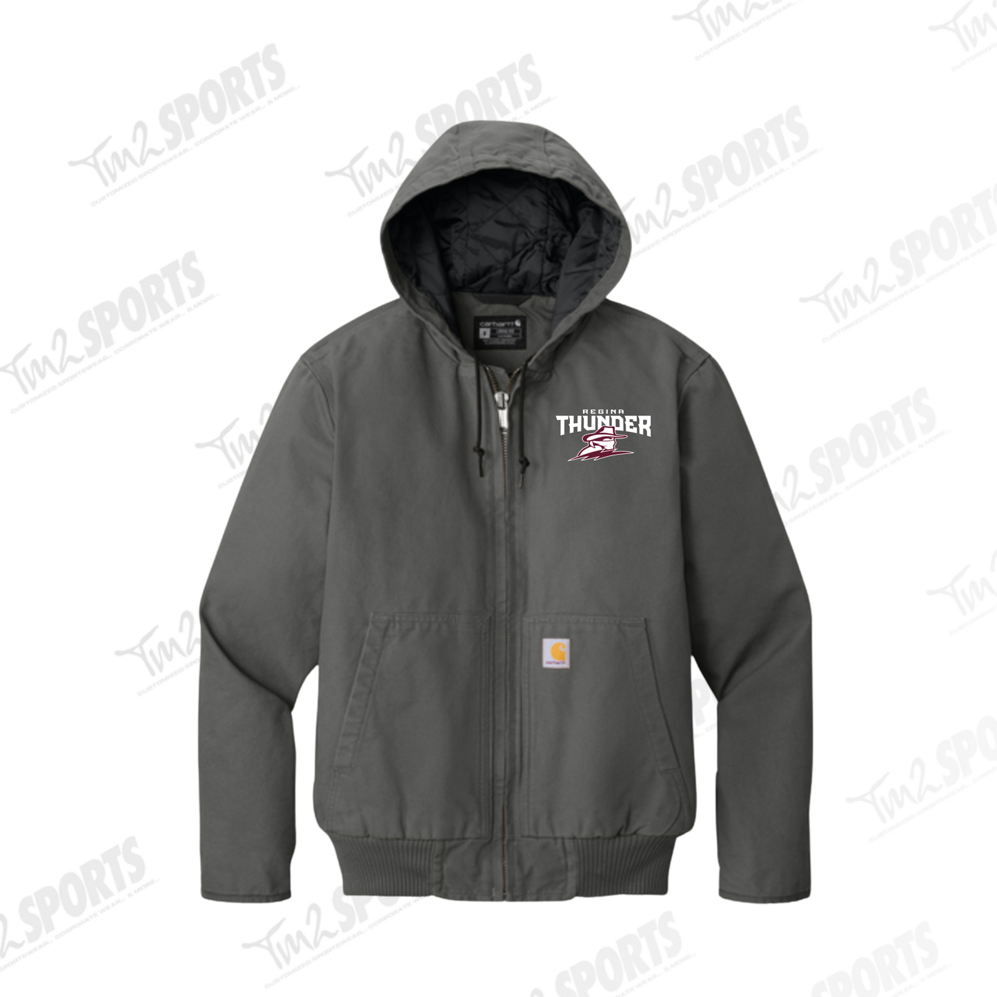 26RTFAN - Carhartt® Washed Duck Active Jac - Gravel