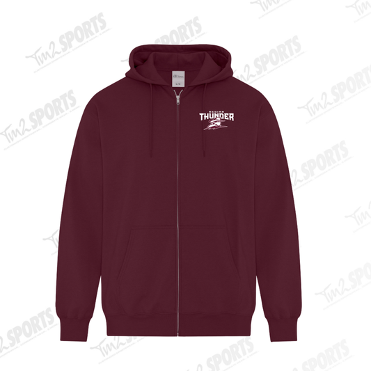 26RTFAN - Full Zip Fleece Hoodie - Maroon