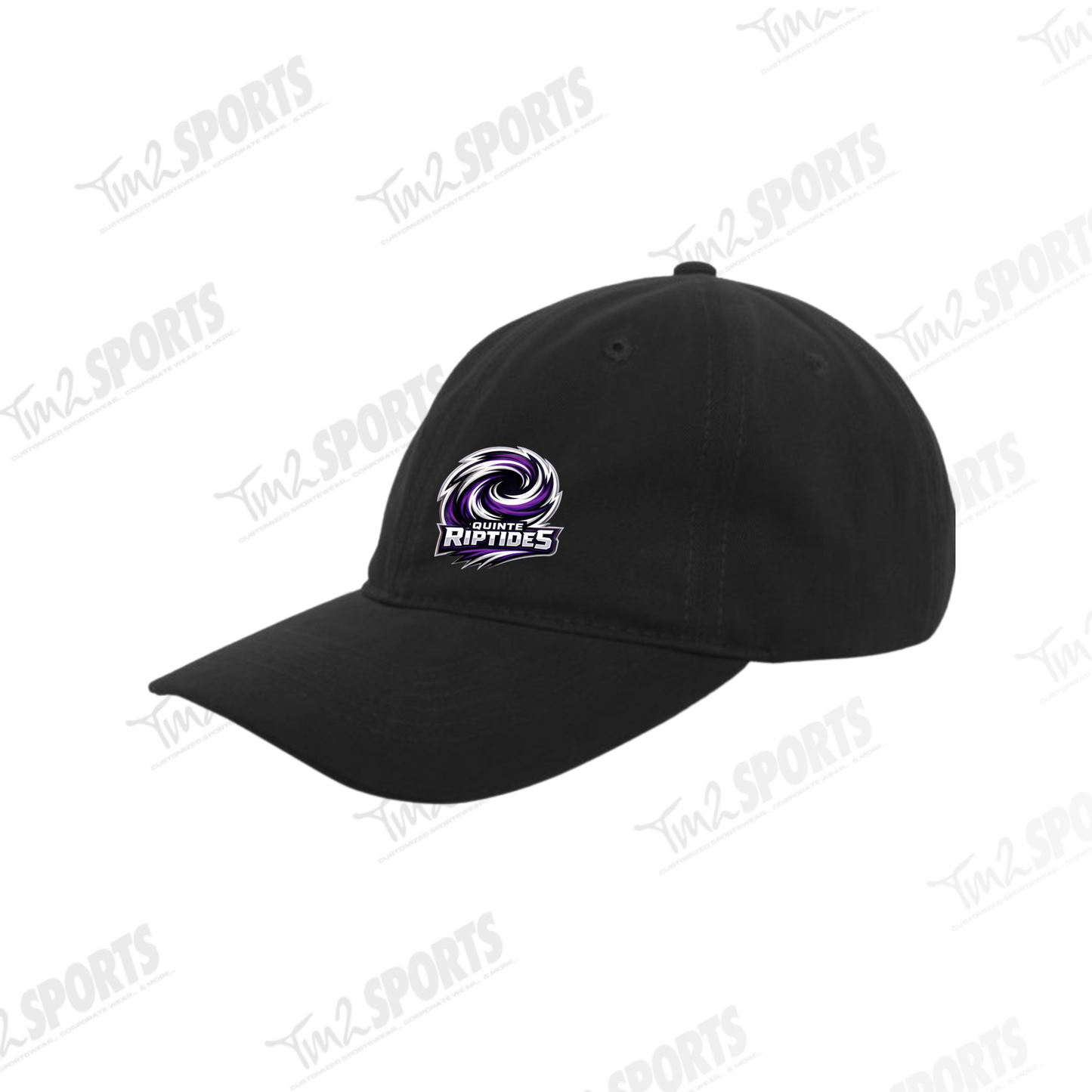 RIPT26  - Brushed Cotton Twill Buckle Strap Adjustable Cap - Black