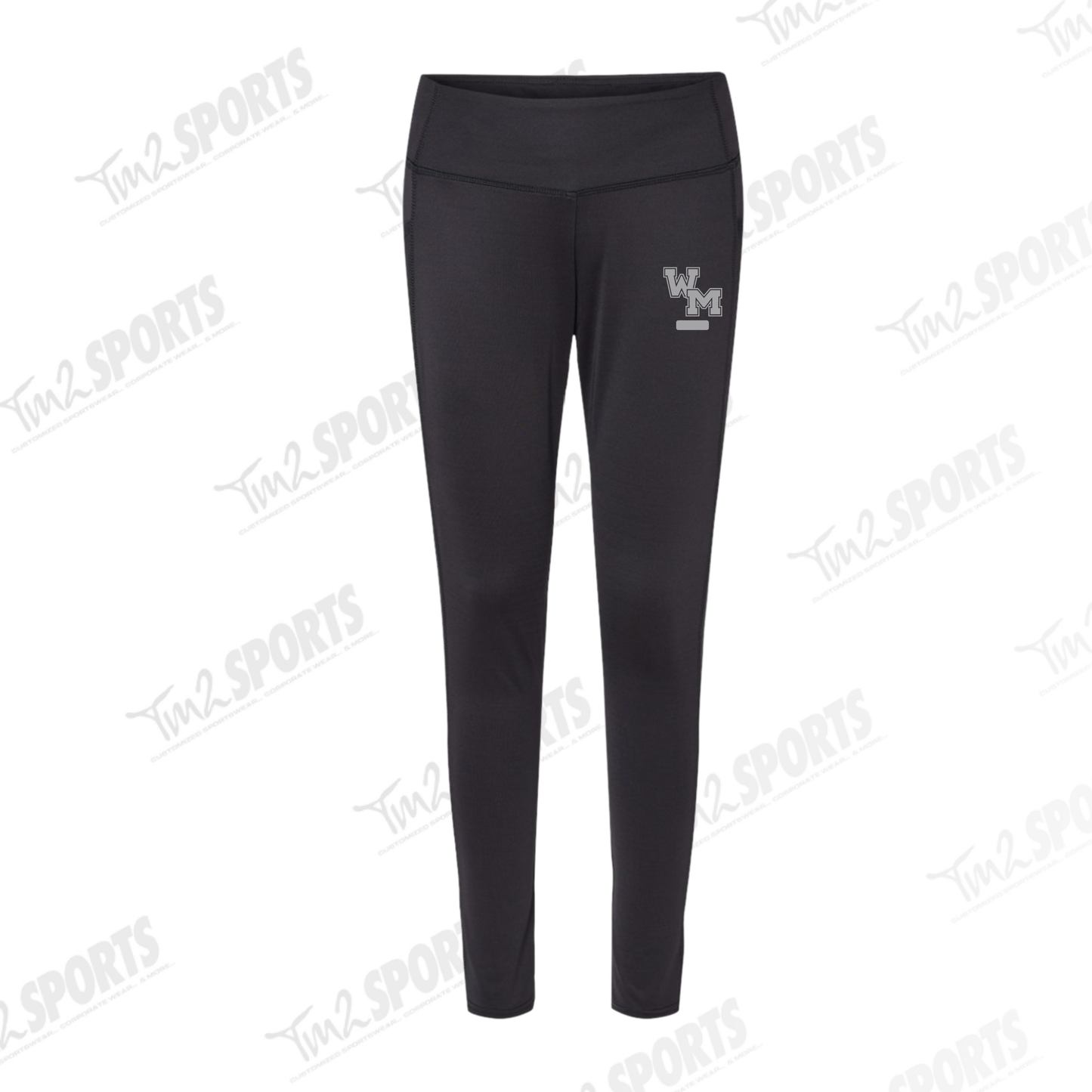 WMPE26 - Women's Full Length Leggings - Black