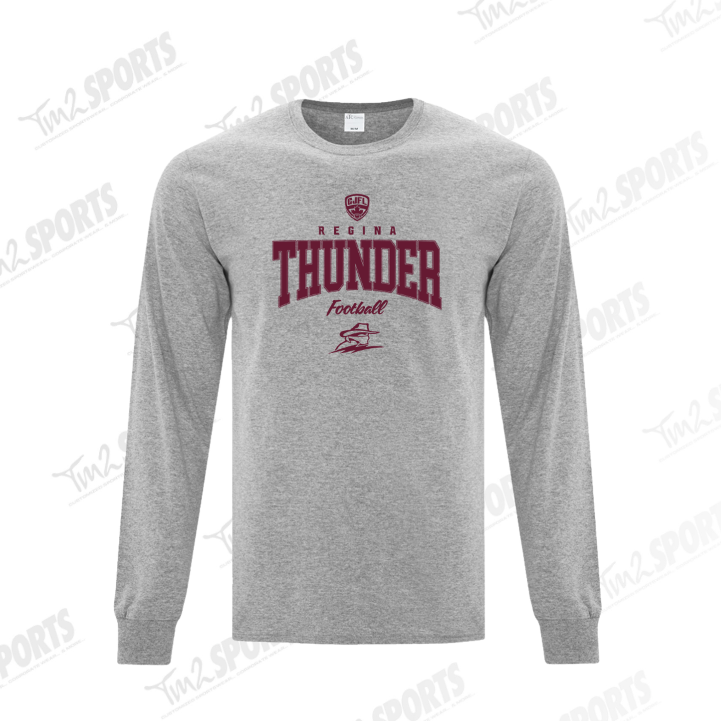 26RTFAN - *NEW CJ* Cotton Blend Long Sleeve Tee - Grey
