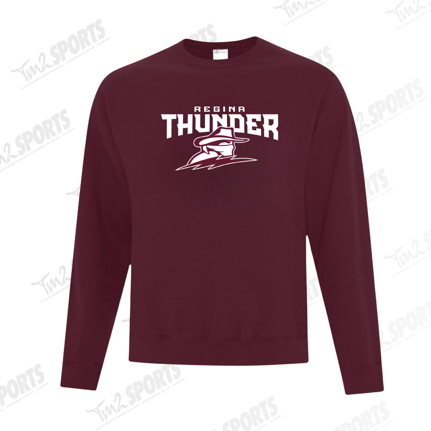 26RTFAN - Fleece Crewneck Sweatshirt - Maroon