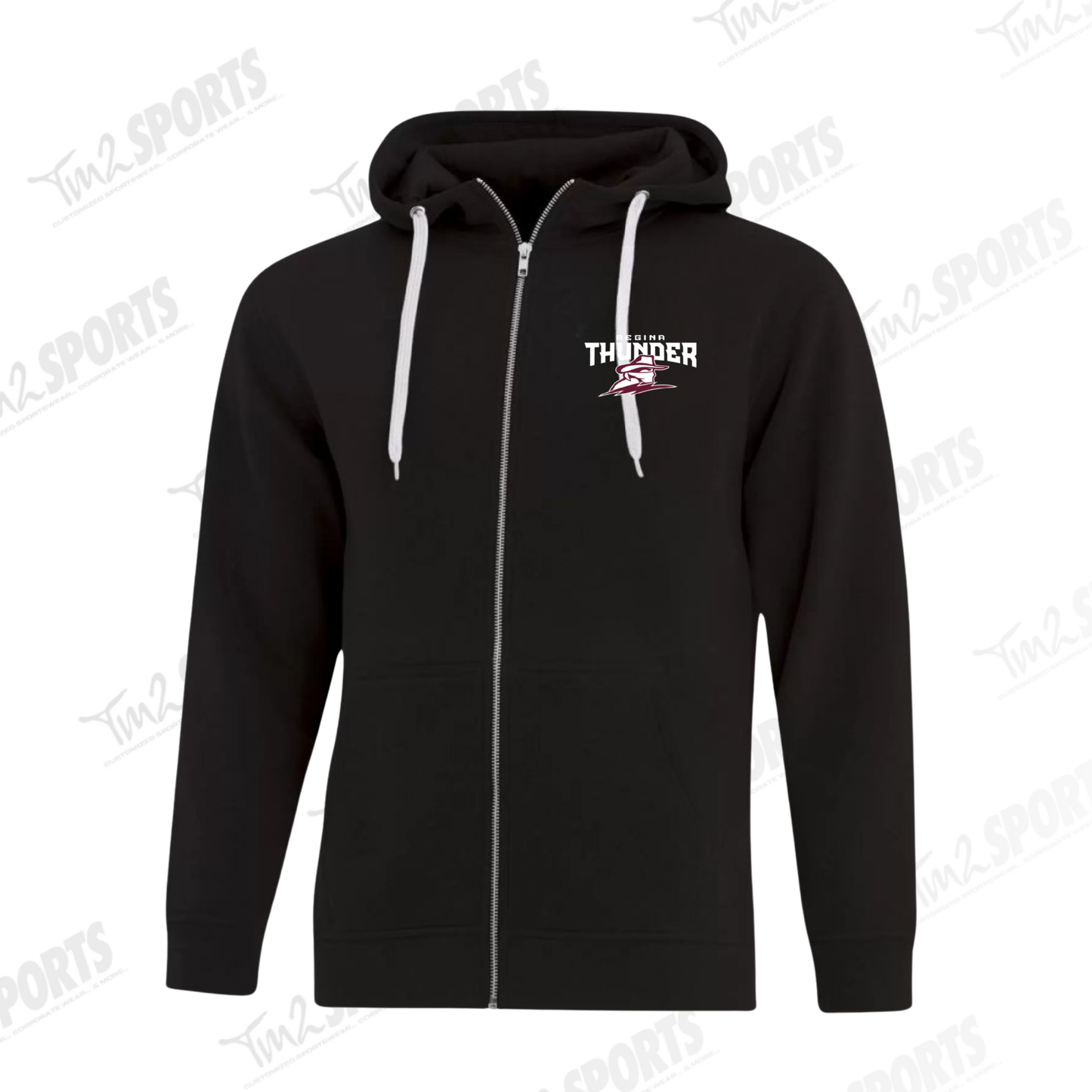 26RTFAN - Full Zip Fleece Hoodie - Black