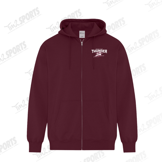 26RTFAN - Full Zip Fleece Hoodie - Maroon