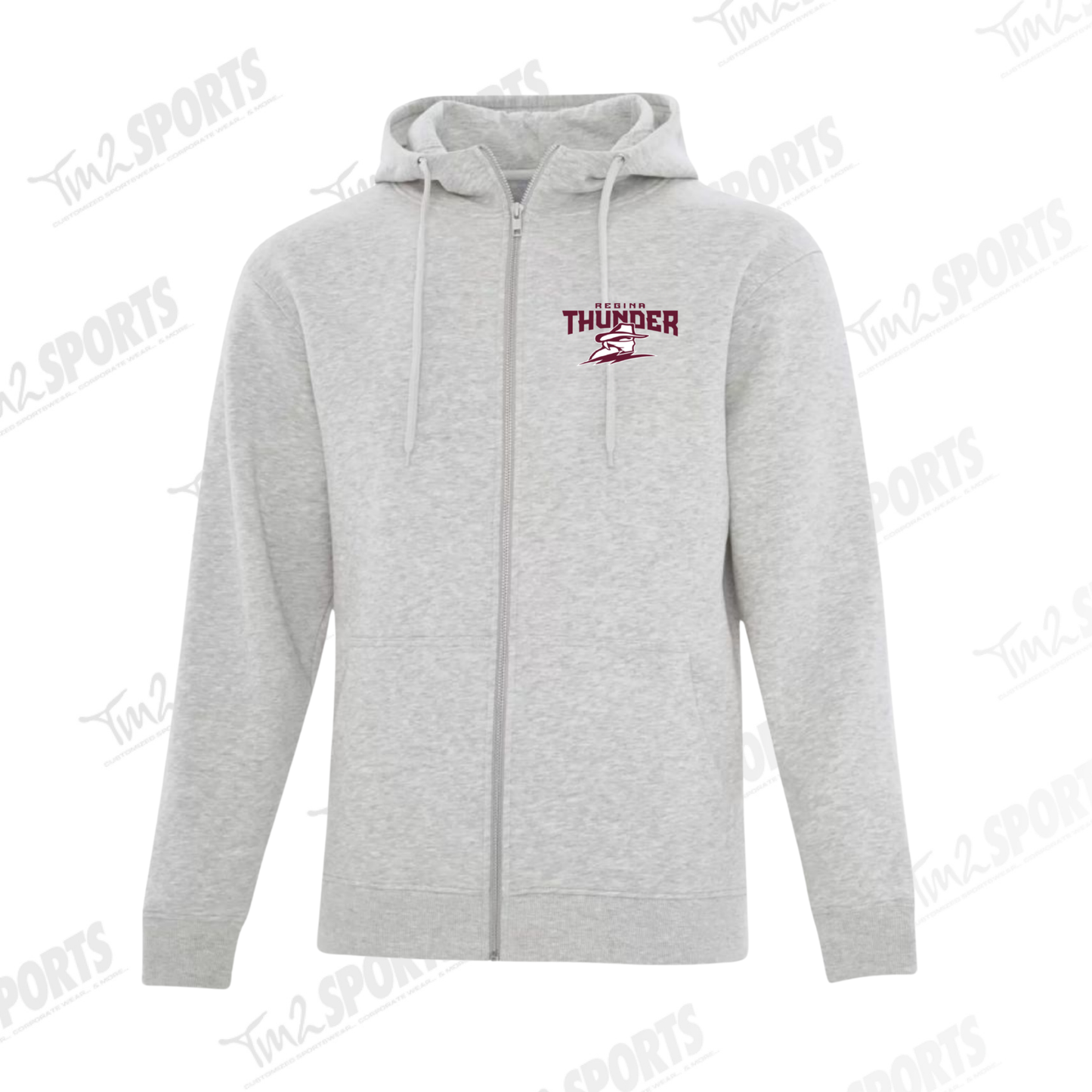 26RTFAN - Full Zip Fleece Hoodie - Grey