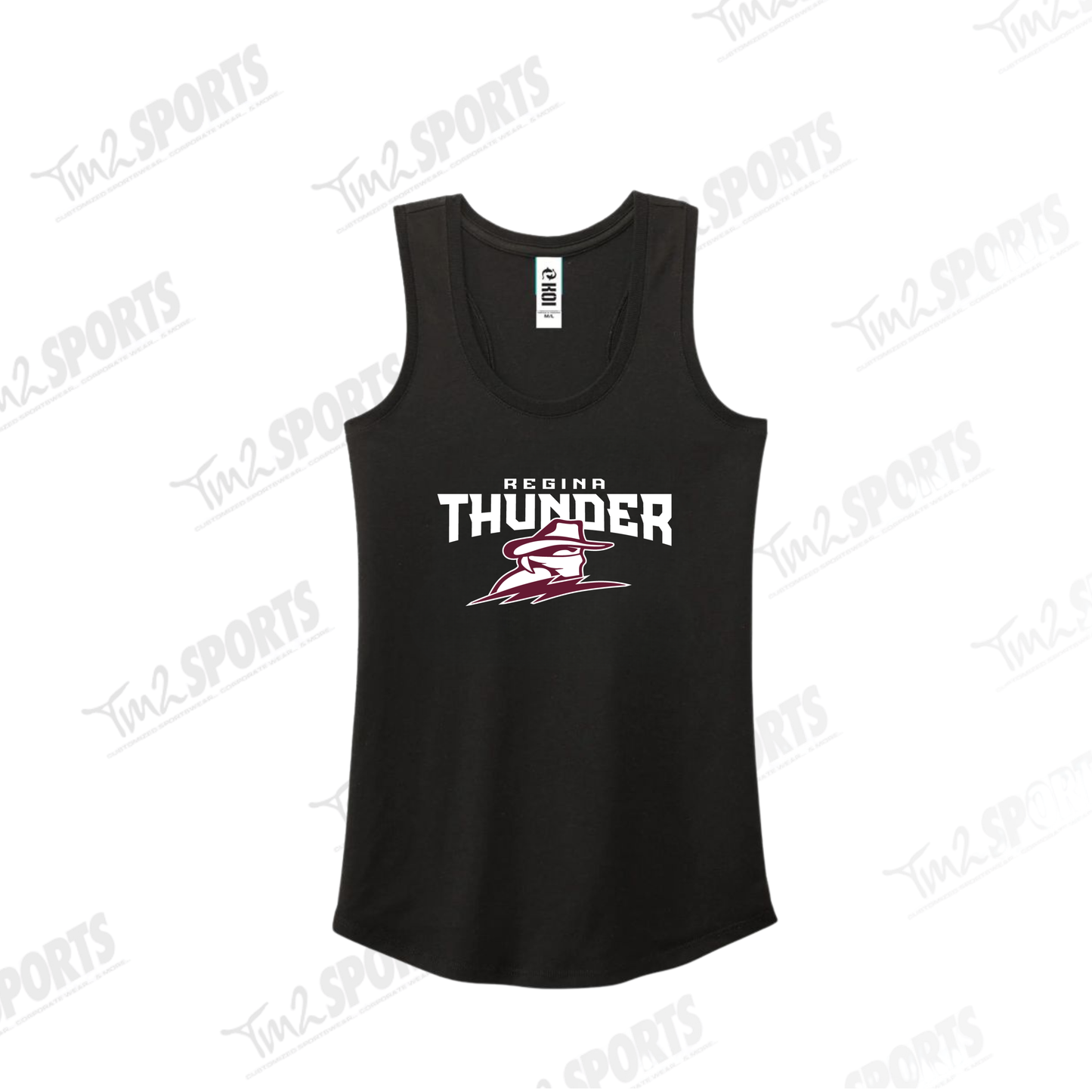 26RTFAN - Ladies KOI Racerback Tank - Black
