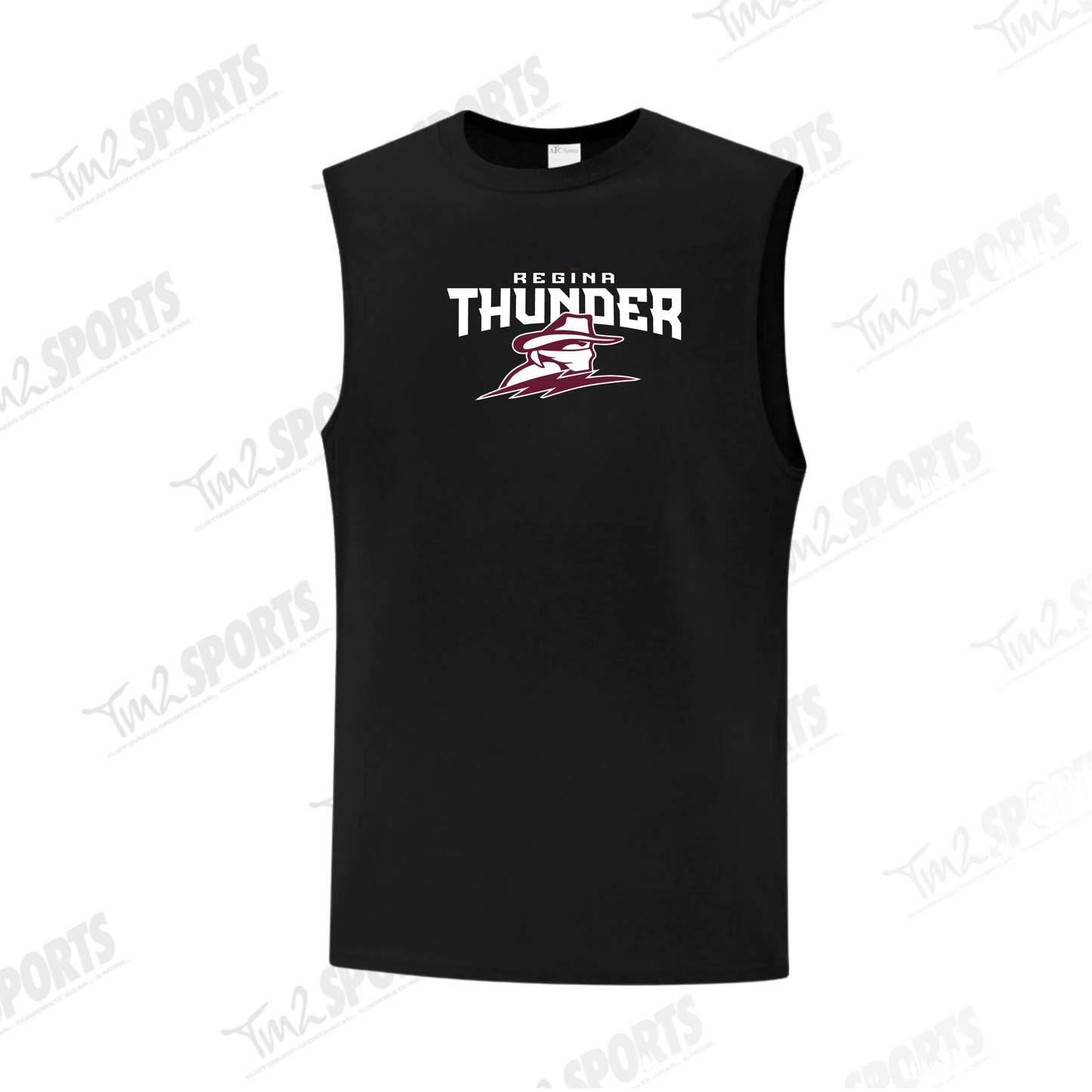 26RTFAN - Sleeveless Cotton Tank - Black