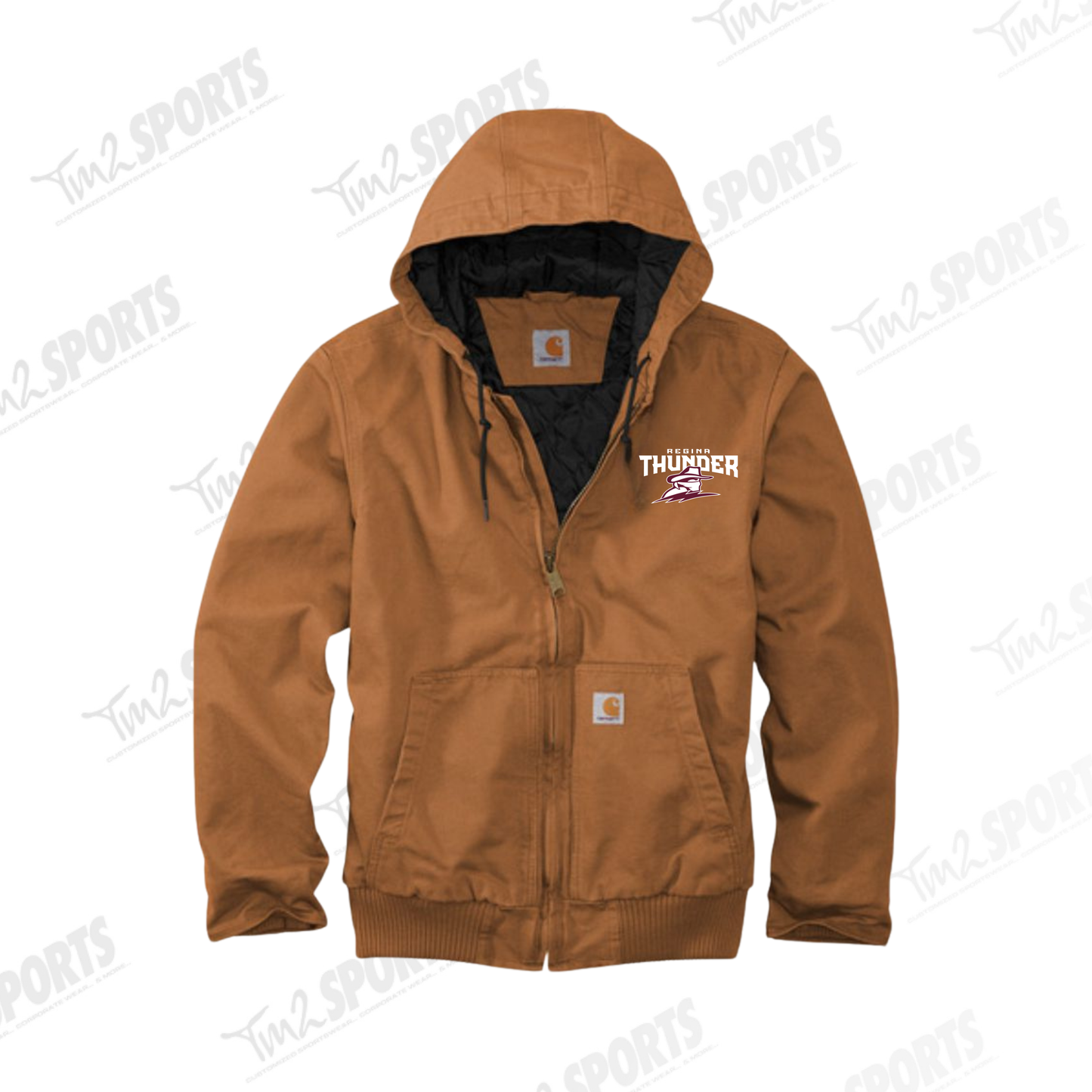 26RTFAN - Carhartt® Washed Duck Active Jacket - Brown