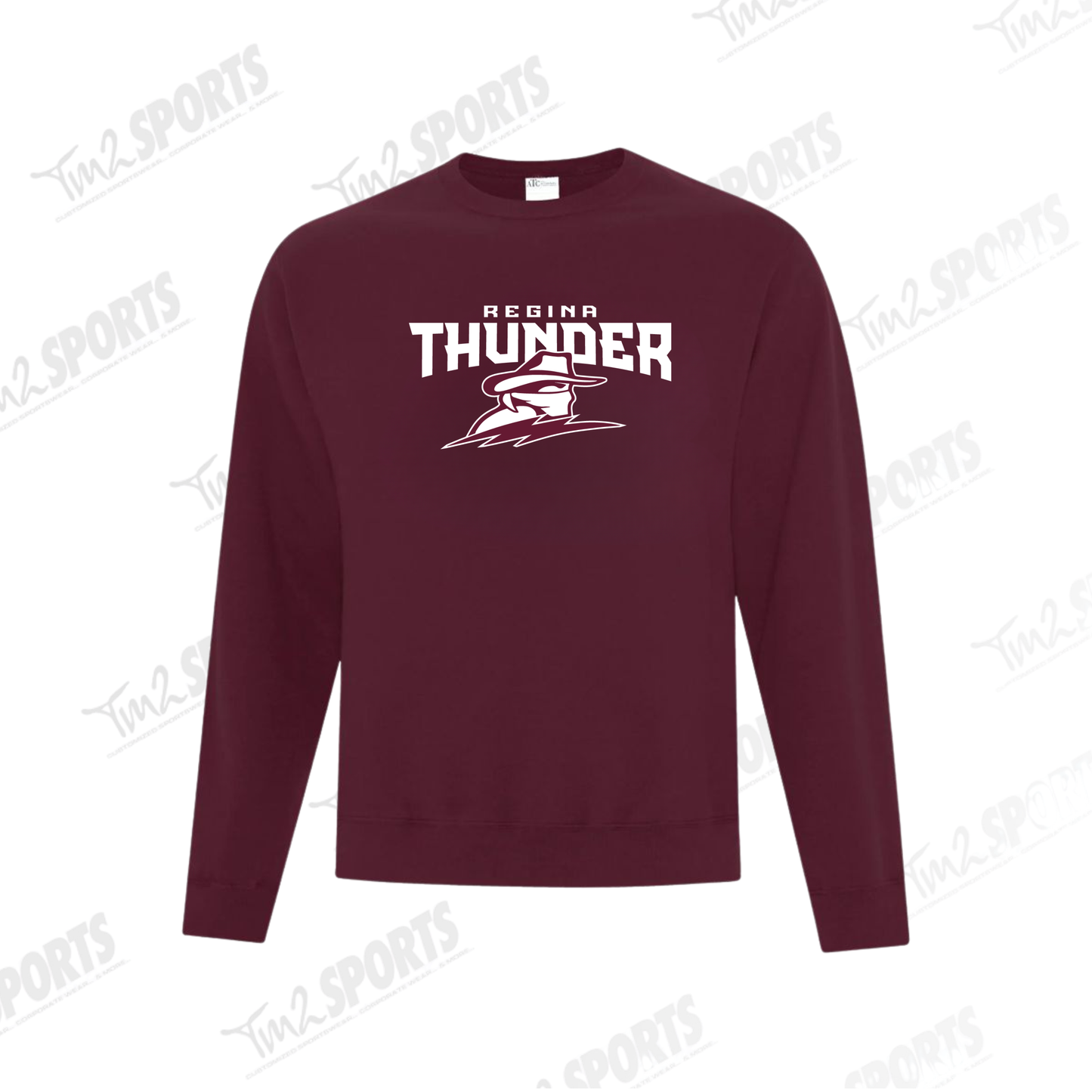 26RTFAN - Fleece Crewneck Sweatshirt - Maroon