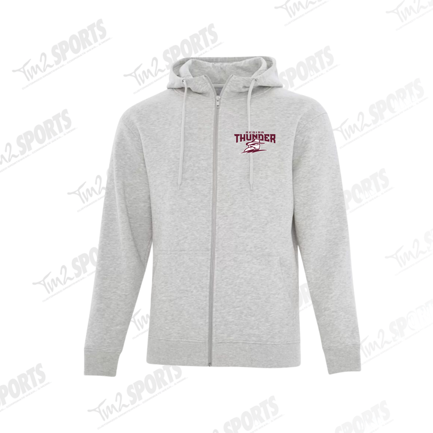 26RTFAN - Full Zip Fleece Hoodie - Grey