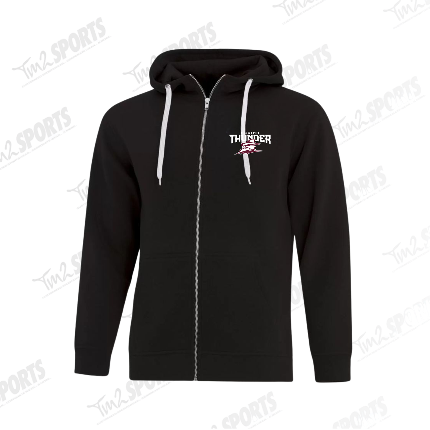 26RTFAN - Full Zip Fleece Hoodie - Black