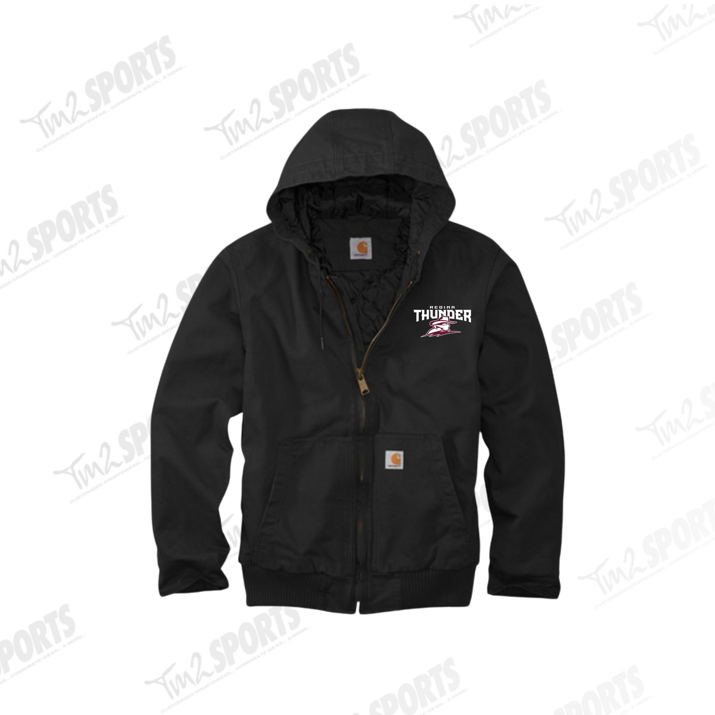 26RTFAN - Carhartt® Washed Duck Active Jacket - Black