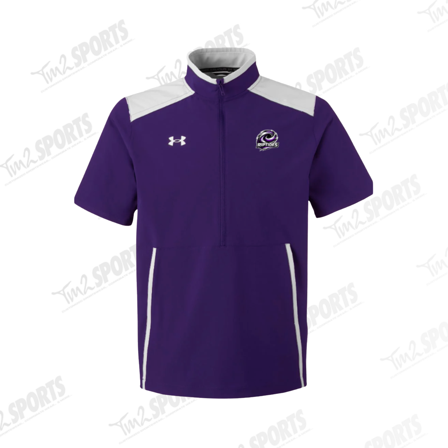 RIPT26 - Under Armour Motivate 3.0 Short Sleeve Half-Zip - Purple