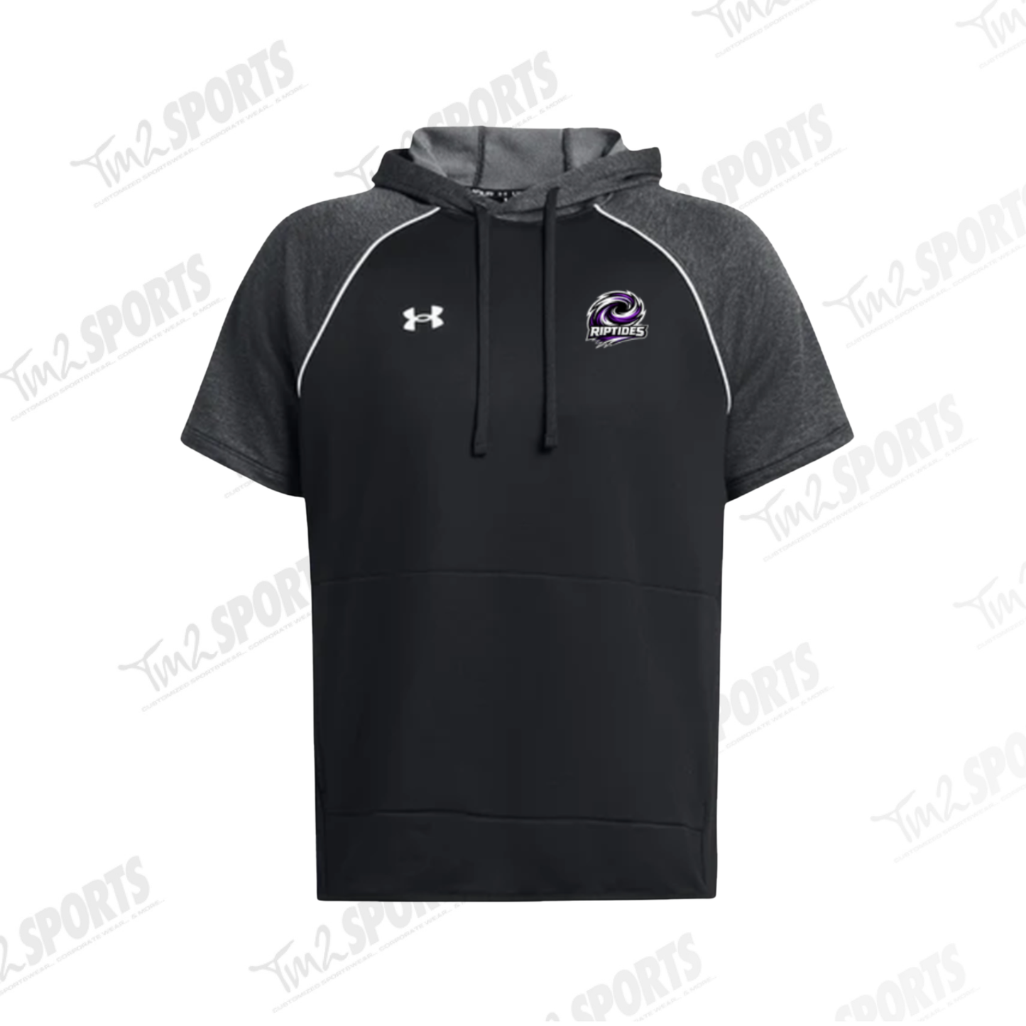 RIPT26 - Under Armour  Command Short Sleeve Hoodie - Black