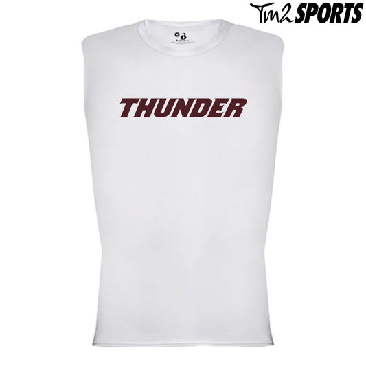 PLAY25 - Sport Pro-Compression Sleeveless Shirt - White