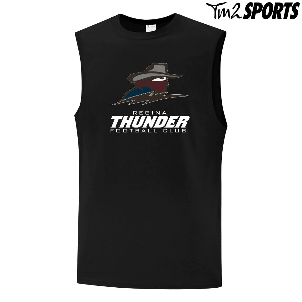 RTFAN25 - Sleeveless Cotton Tank - Black