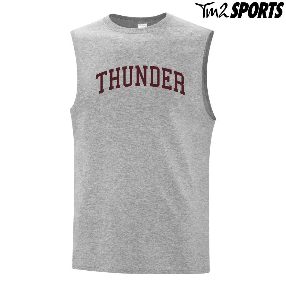 RTFAN25 - Sleeveless Cotton Tank - Grey