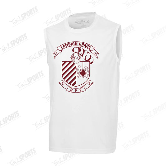 CAMP25 - Proteam Sleeveless Tee - White