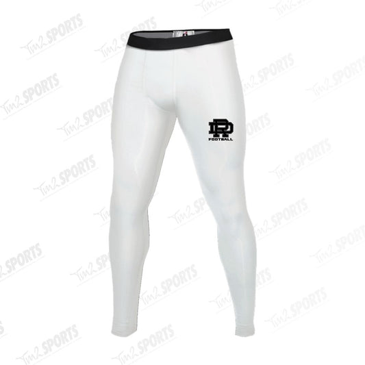 DFB25 - Pro-Compression Full Length Tights - White