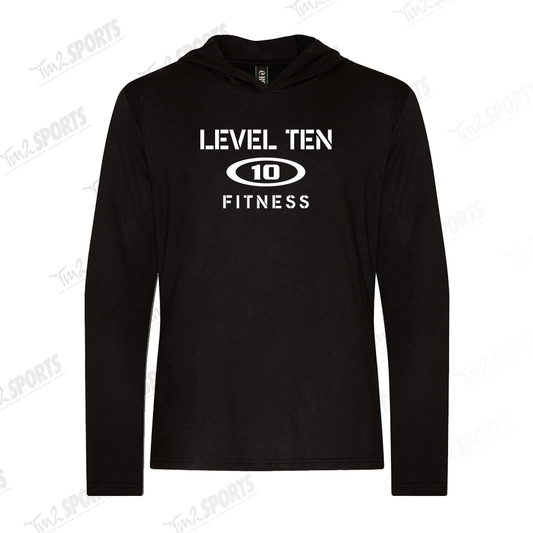 L10 - Koi Triblend Long Sleeve Hoodie Tee - Black