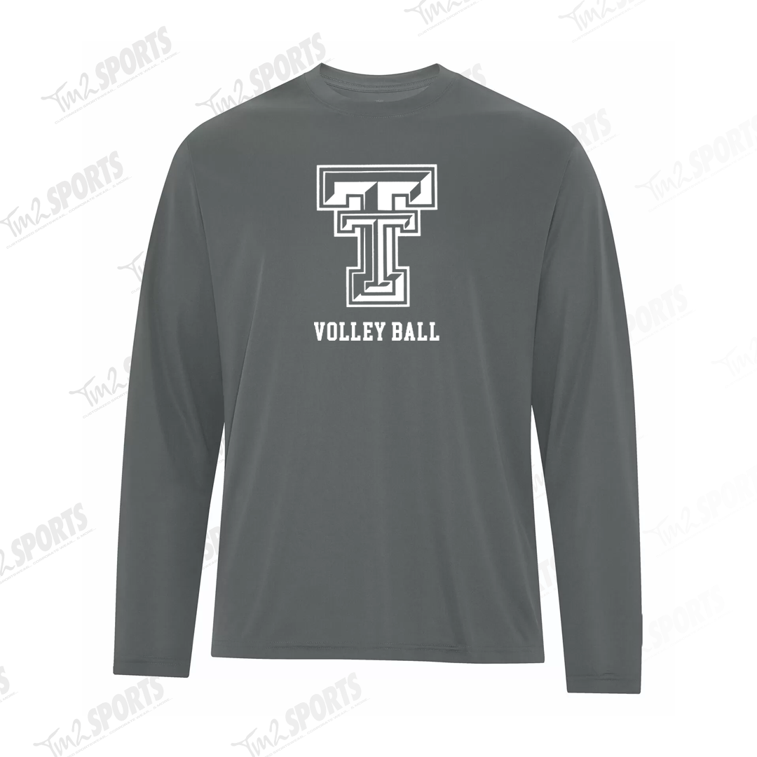 TCVB25 - Essential Performance Long Sleeve Tee - Coal Grey