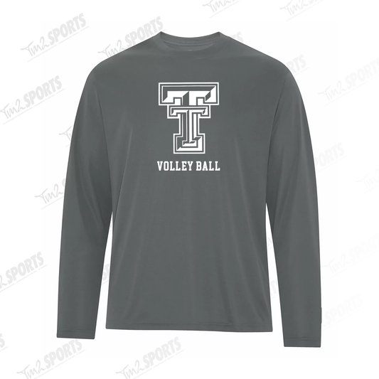 TCVB25 - Essential Performance Long Sleeve Tee - Coal Grey