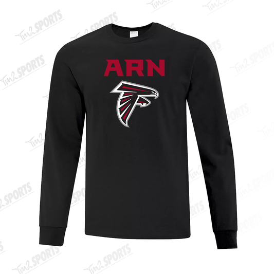 KARN25 - Cotton Long Sleeve Tee - Black