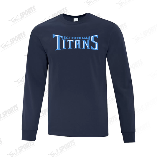 KTIT25 - Cotton Long Sleeve Tee - Navy