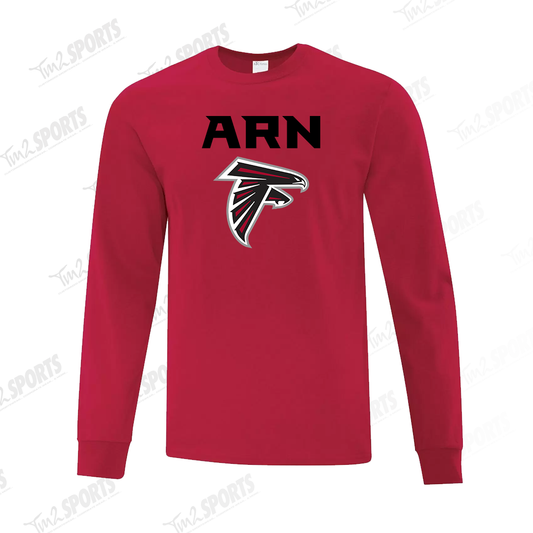KARN25 - Cotton Long Sleeve Tee - Red