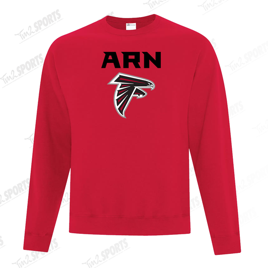 KARN25 - Fleece Crewneck Sweatshirt - Red