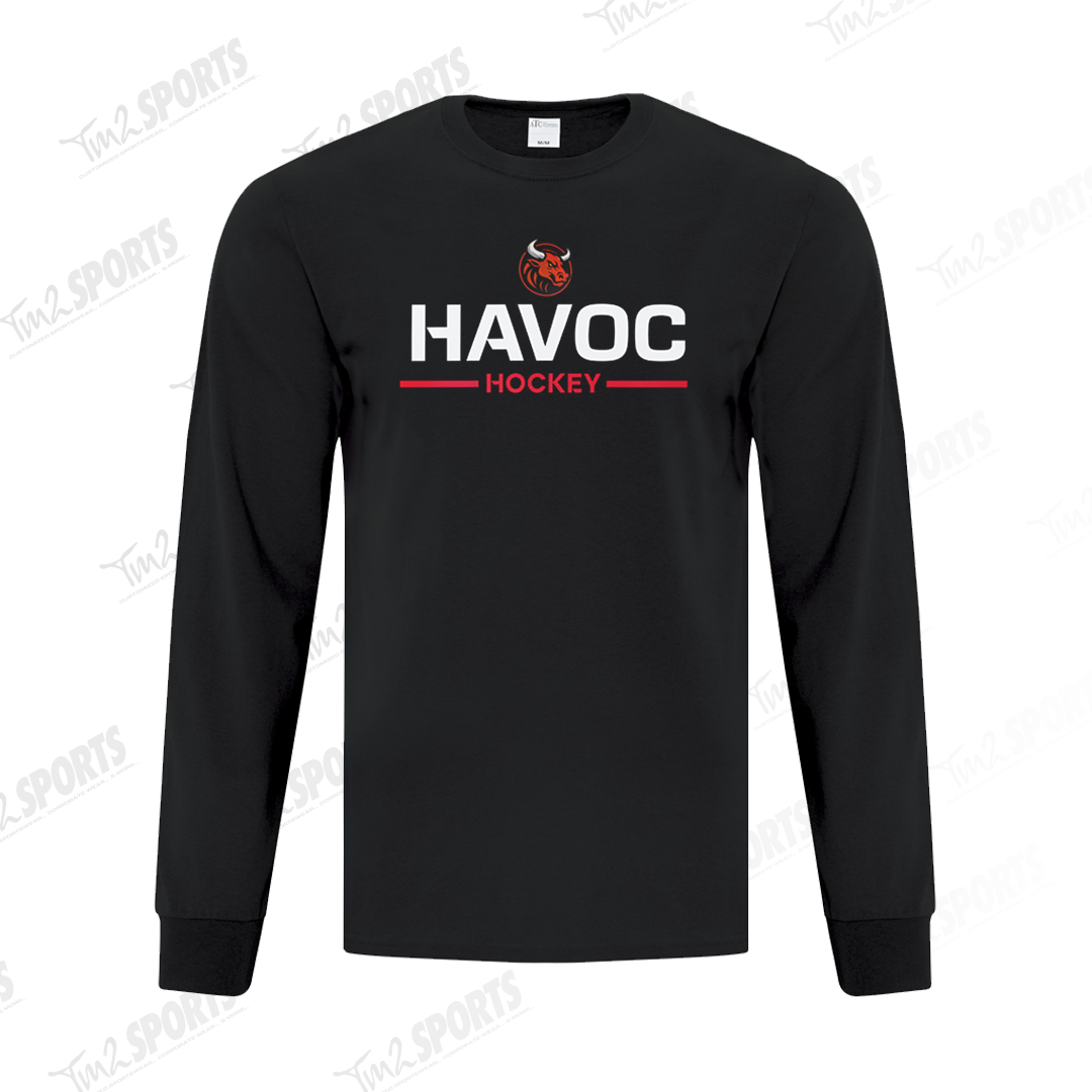 HHV26 - Everyday Cotton Blend Long Sleeve Tee - Black