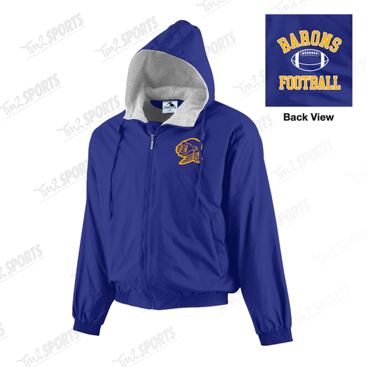 KLB25 - Hooded Taffeta Jacket/Fleece Lined - Purple
