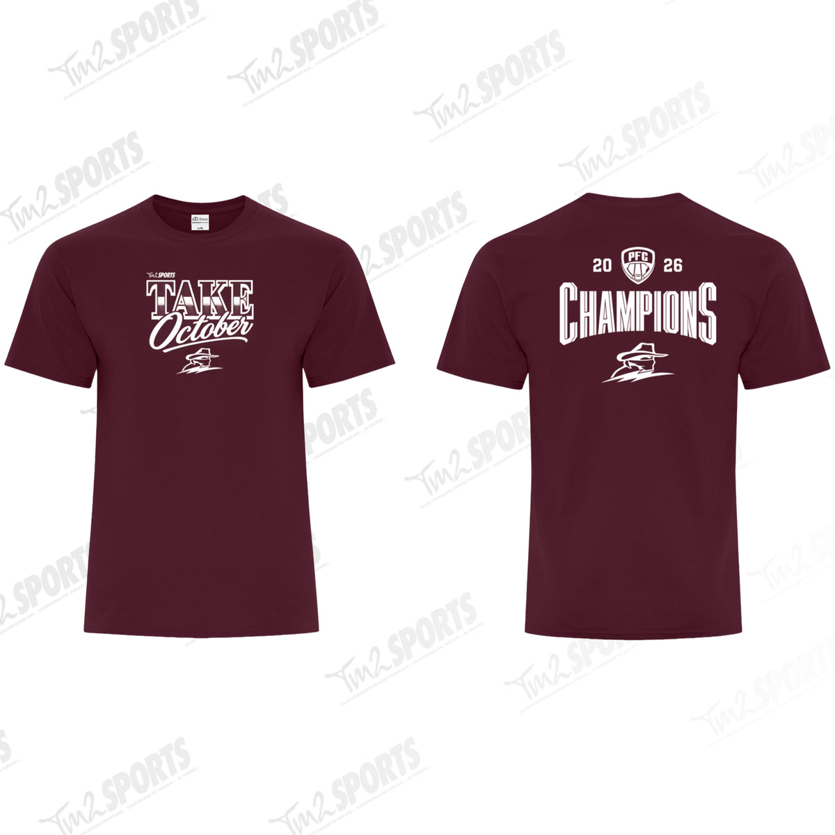 THCHAMP26 - Cotton Blend Tee - Maroon