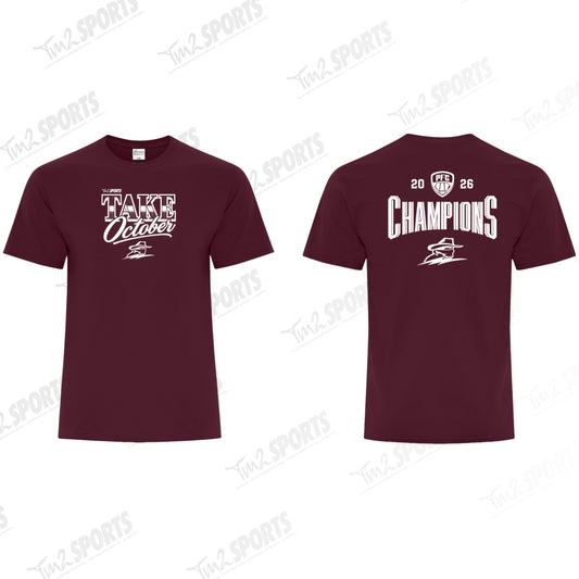 THCHAMP26 - Cotton Blend Tee - Maroon