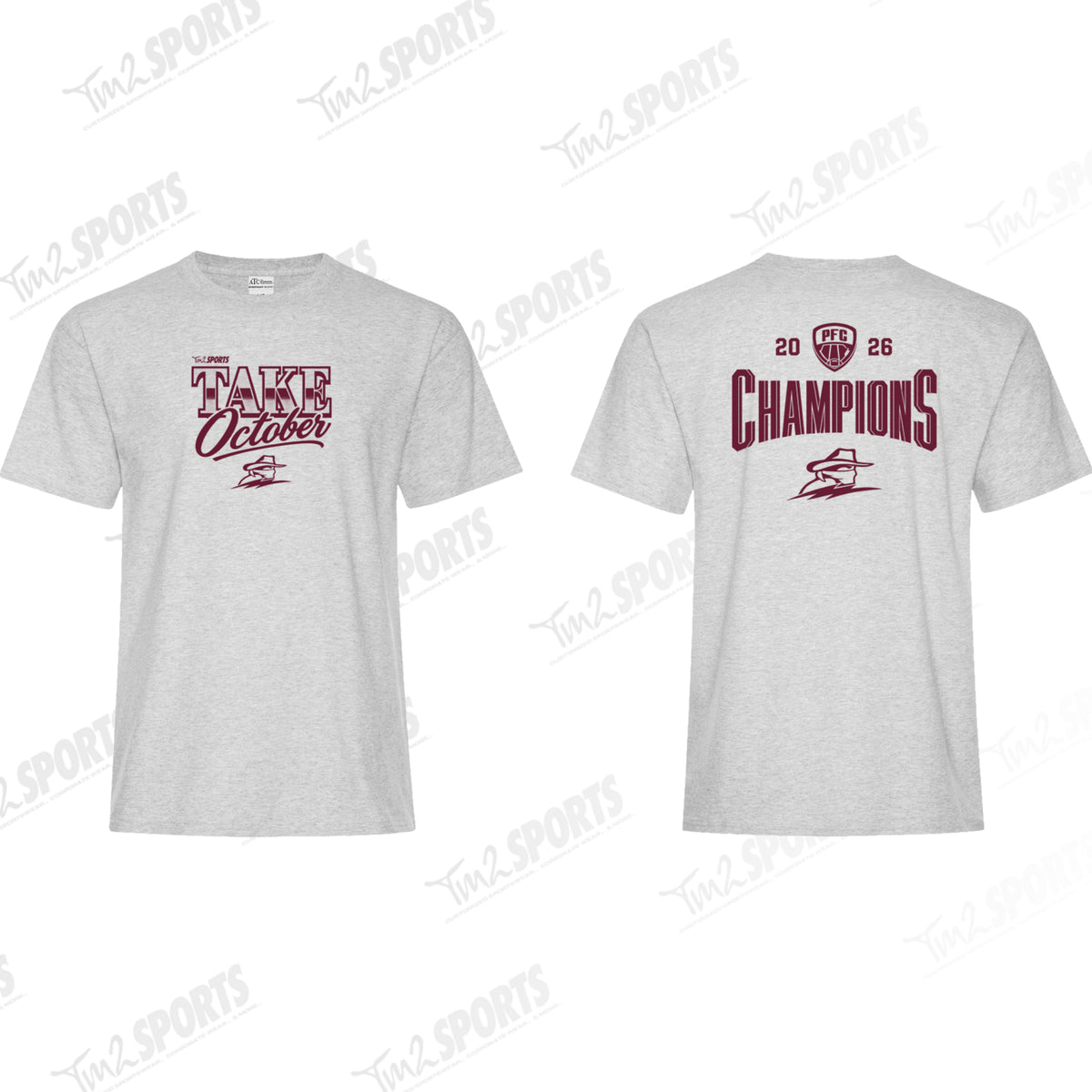 THCHAMP26 - Cotton Blend Tee - Grey