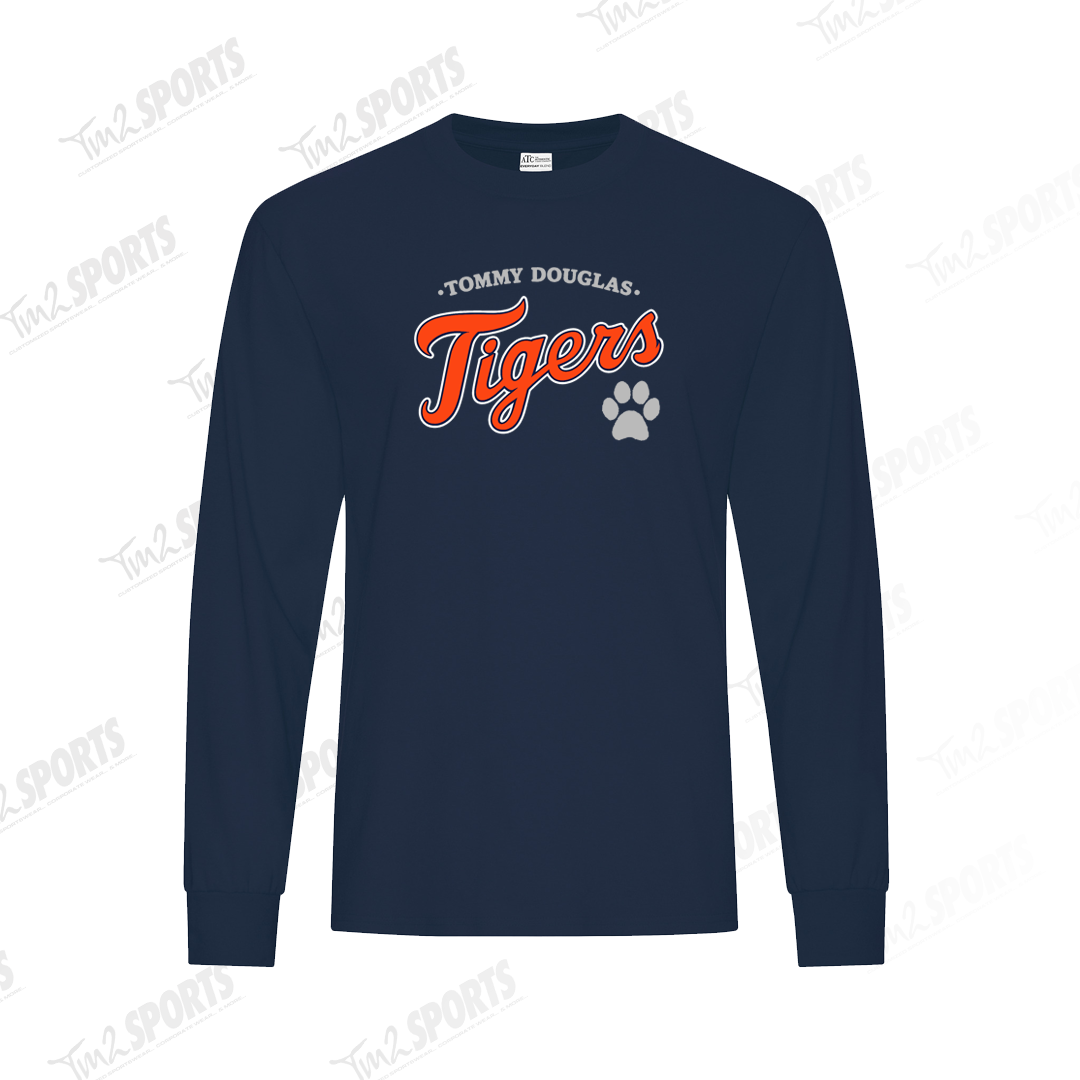 TOM26 - Everyday Cotton Blend Long Sleeve Tee - Navy