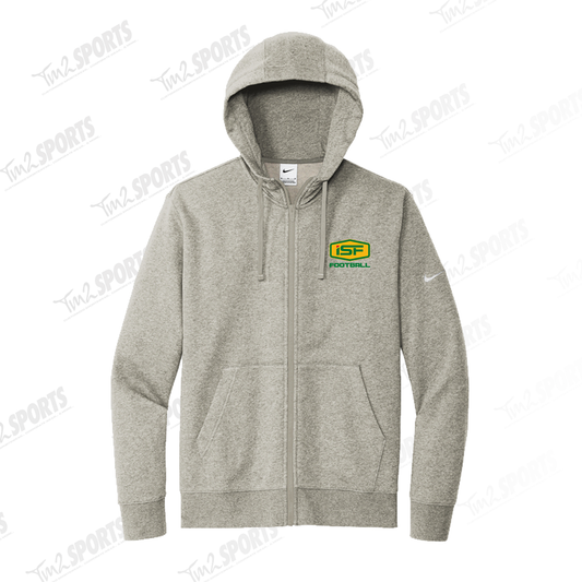 ISF2026 - Nike Club Fleece Full Zip Hoodie - Grey
