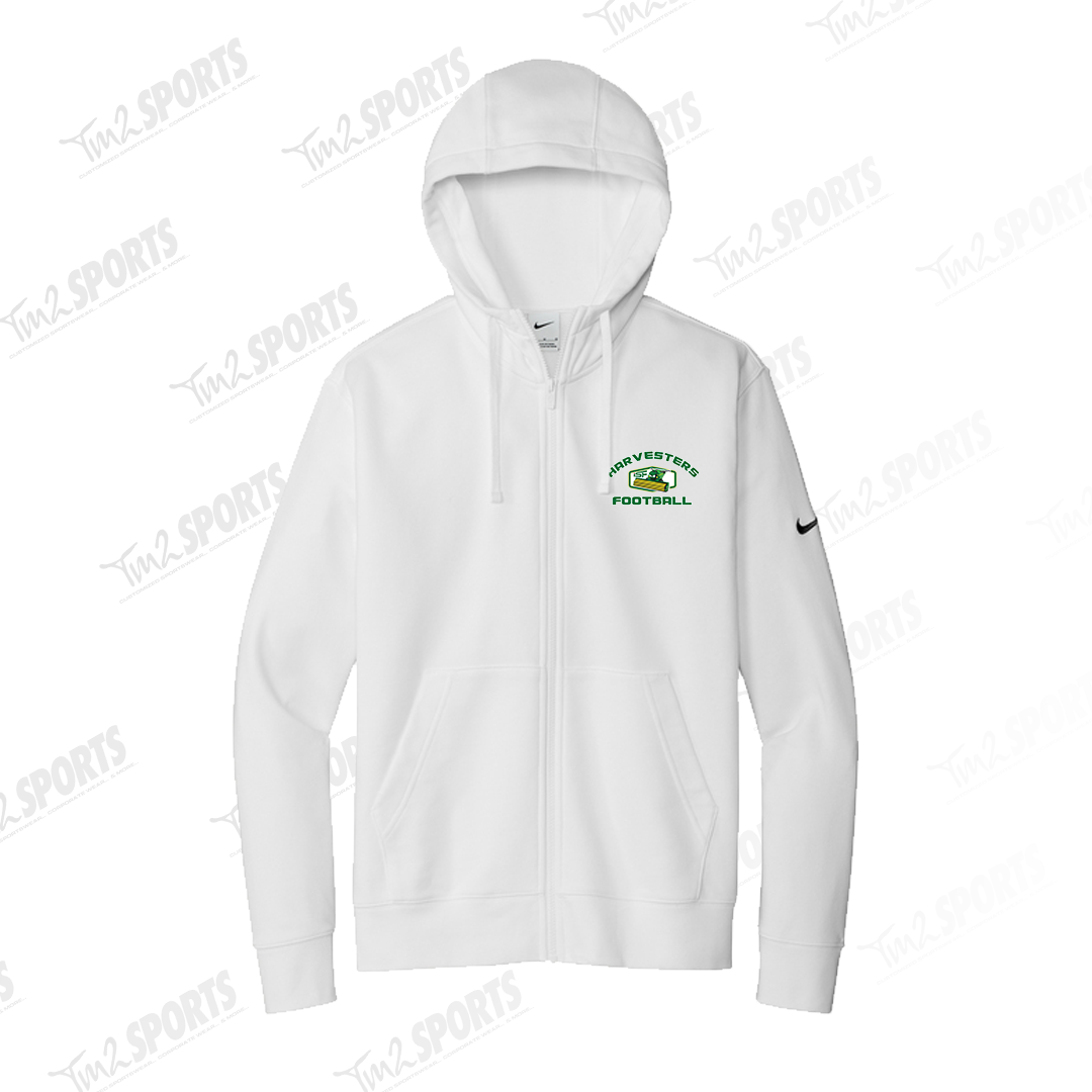 ISF2026 - Nike Club Fleece Full Zip Hoodie - White