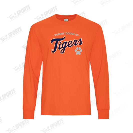 TOM26 - Everyday Cotton Blend Long Sleeve Tee - Orange