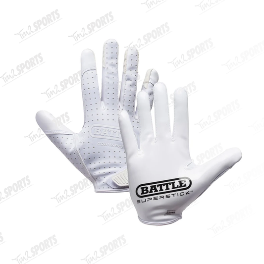 BISB26 - Battle Doom Speed Receiver Gloves - White